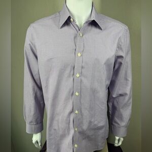 Charles Tyrwhitt purple checked shirt